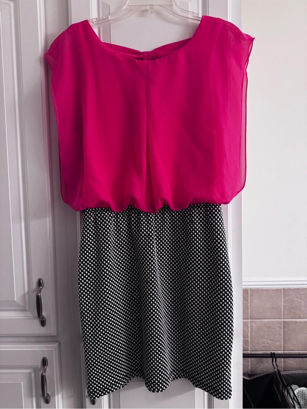 Accidentally In Love Hot Pink Sleeveless Dress